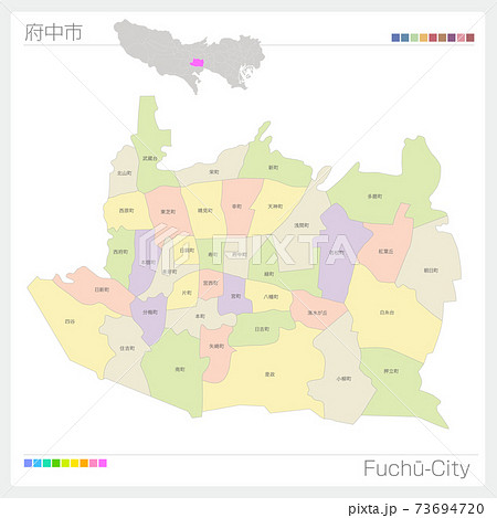 東京地図のイラスト素材