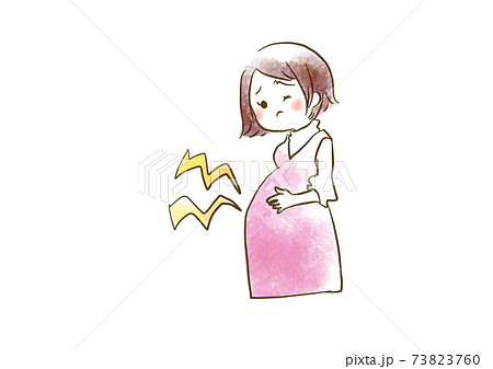 前駆陣痛のイラスト素材