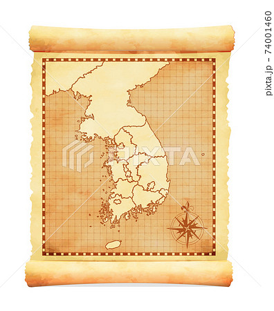 朝鮮半島のイラスト素材