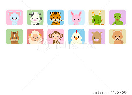 鶏 イラスト 鳥 干支の写真素材