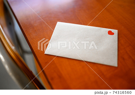 ラブレター 封筒の写真素材