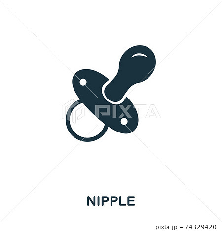 Silicone nipple icon. Outline silicone nipple vector icon for web