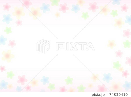 背景素材 花柄 パステルカラー 小花のイラスト素材