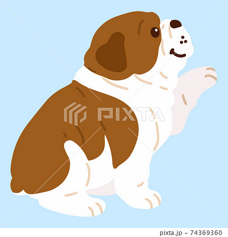 犬の手のイラスト素材