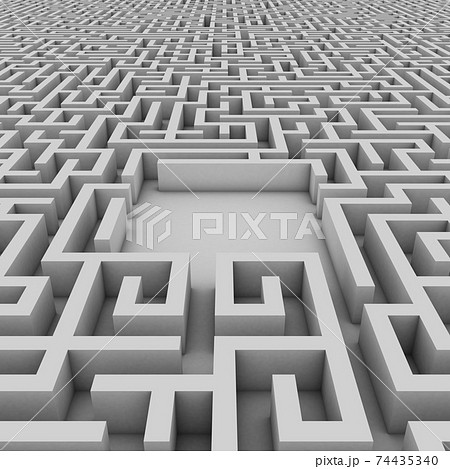 立体迷路のイラスト素材