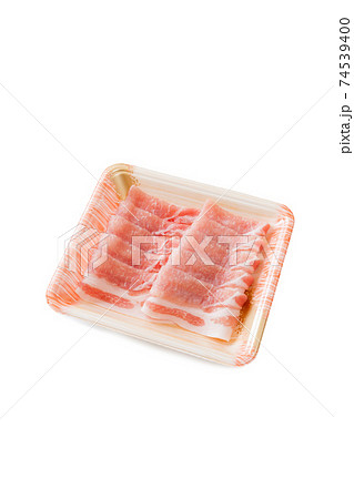 パック肉の写真素材