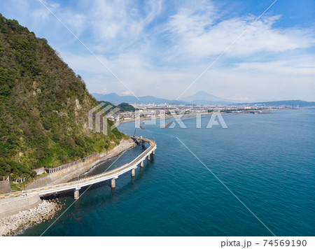 石部海上橋の写真素材