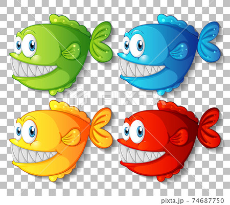 大きな口のイラスト素材