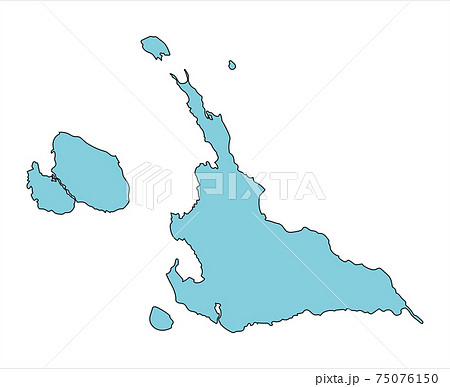 沖縄県 地図のイラスト素材