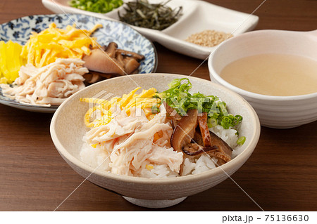 奄美鶏飯の写真素材