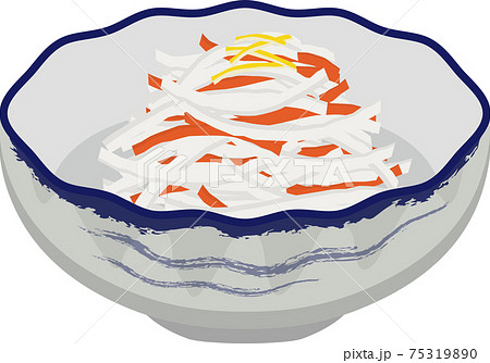 なます 酢の物 小鉢 イラストのイラスト素材