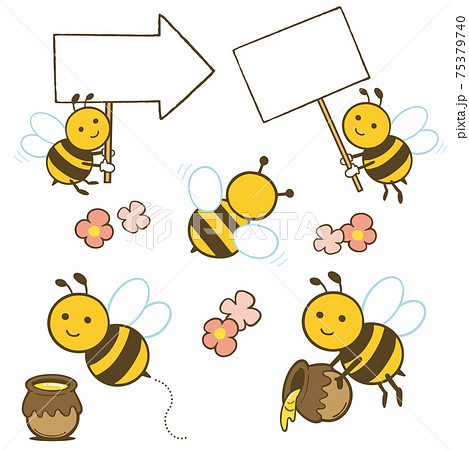 ミツバチのイラスト素材 Pixta