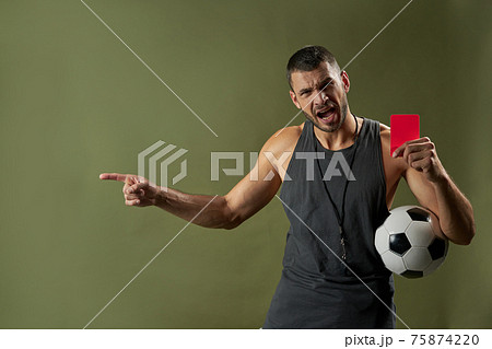 ホイッスル 笛 メタル コーチの写真素材