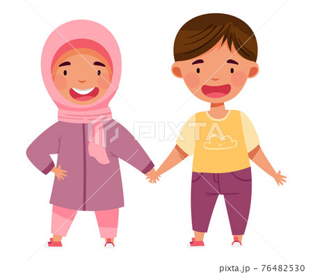 人物 子供 身だしなみ イラストのイラスト素材
