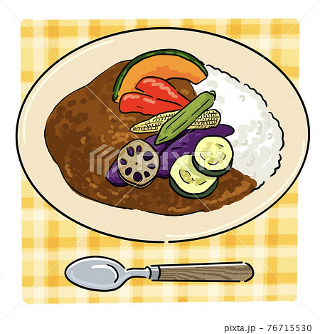 カレーライスのイラスト素材