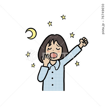 眠いのイラスト素材