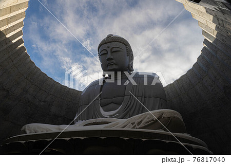 鎌倉大仏 かわいいの写真素材