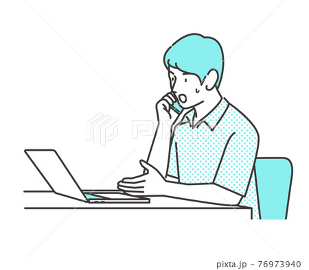 困る 困った顔のイラスト素材集 ピクスタ