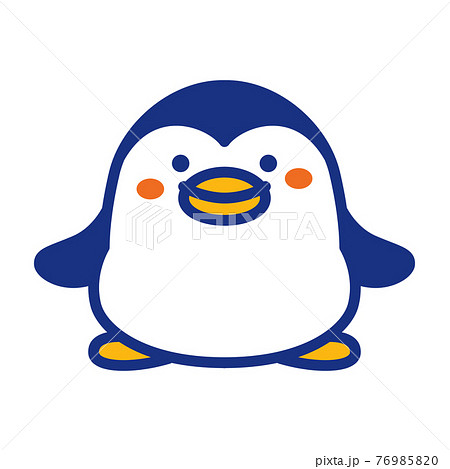 かき氷 ペンギン かわいい 動物のイラスト素材