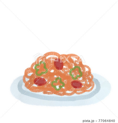 ナポリタンのイラスト素材