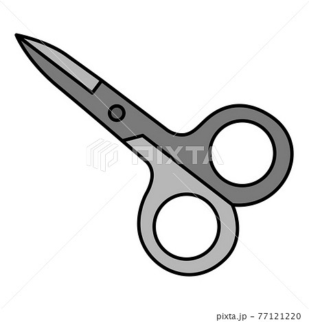 糸切りハサミのイラスト素材