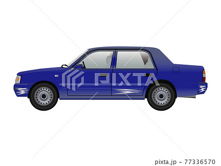 板金 事故車のイラスト素材