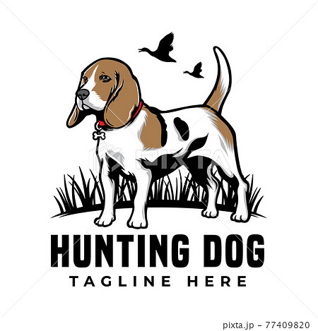 犬 ロゴの写真素材