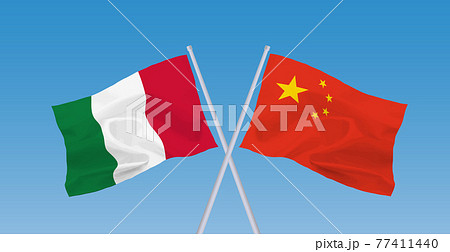 中国国旗のイラスト素材集 ピクスタ