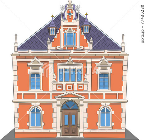 レンガ屋根 ヨーロッパのイラスト素材