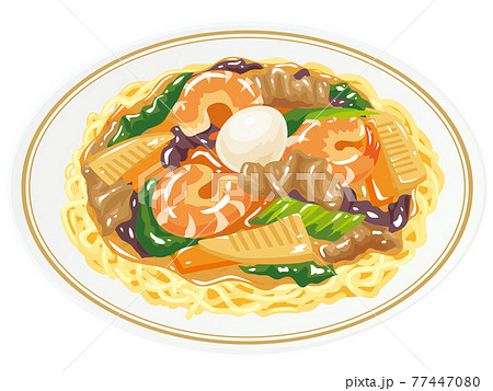 焼きそばのイラスト素材集 ピクスタ