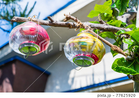 空き缶風車の写真素材