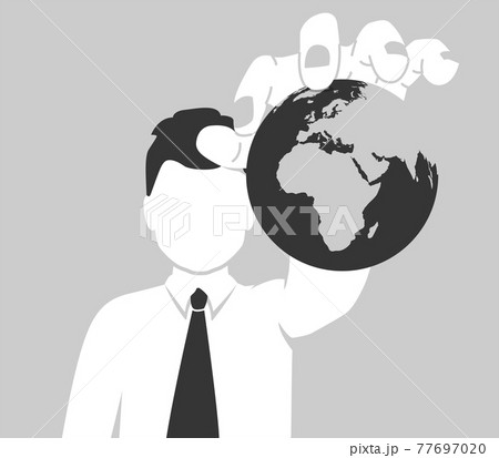 世界征服のイラスト素材