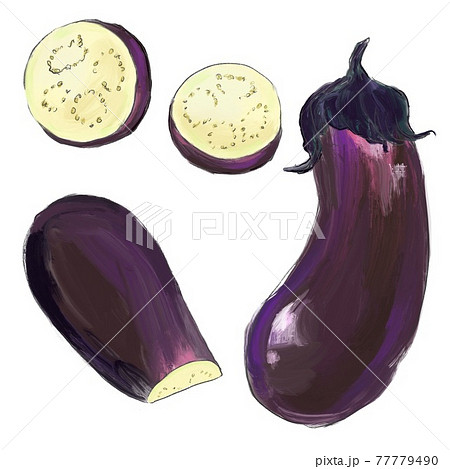 野菜 ナス イラスト かわいいのイラスト素材