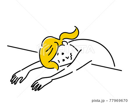 うつ伏せのイラスト素材集 ピクスタ