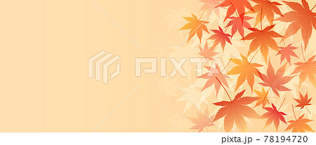 가을 단풍의 아름다운 벡터 일러스트 프레임 배경 - 스톡일러스트 [78194720] - Pixta