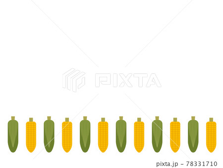 とうもろこしのイラスト素材集 ピクスタ