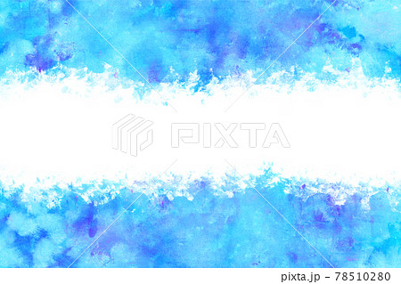 背景 青色 マーブル模様 イラストの写真素材