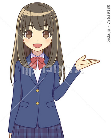 女子高生のイラスト素材