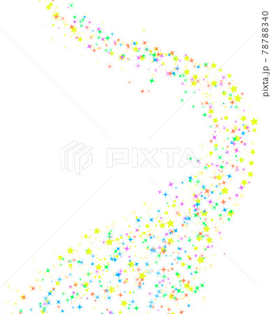 七夕 星空 天の川 夜空のイラスト素材