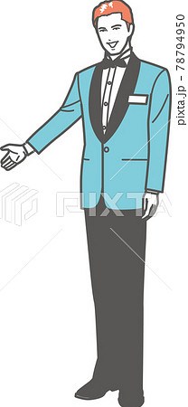 ホテルマンのイラスト素材