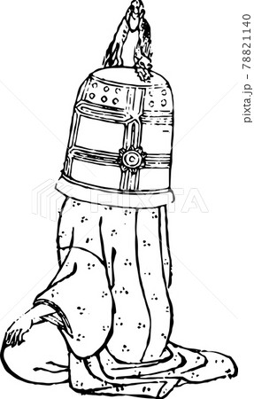 人 後ろ姿 モノクロのイラスト素材