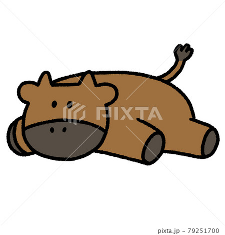 牛 茶色 動物 かわいいのイラスト素材 牛 茶色 動物 かわいいのイラスト素材