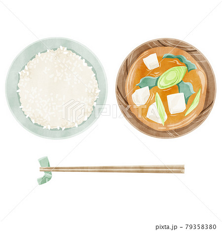 味噌汁のイラスト素材集 ピクスタ