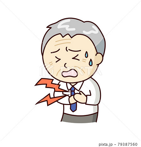 心筋梗塞のイラスト素材