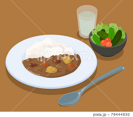 カレーライスのイラスト素材