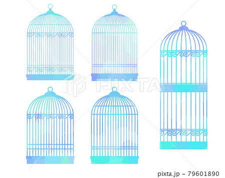 鳥かごのイラスト素材