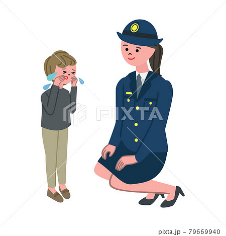 女性警察官のイラスト素材