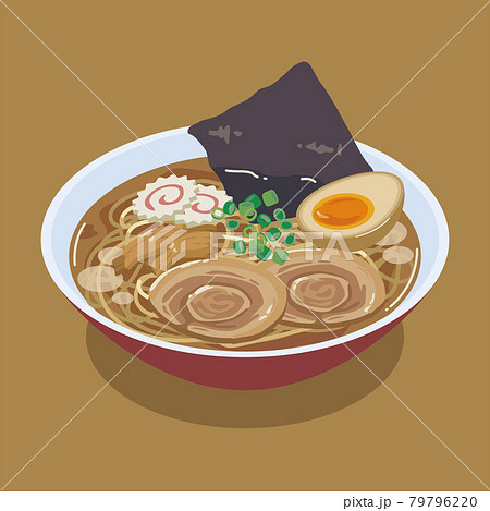 ラーメン イラスト かわいいのイラスト素材