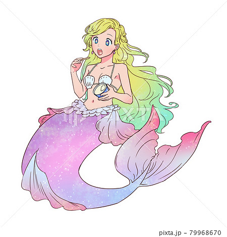 人魚 マーメイド のイラスト素材集 ピクスタ