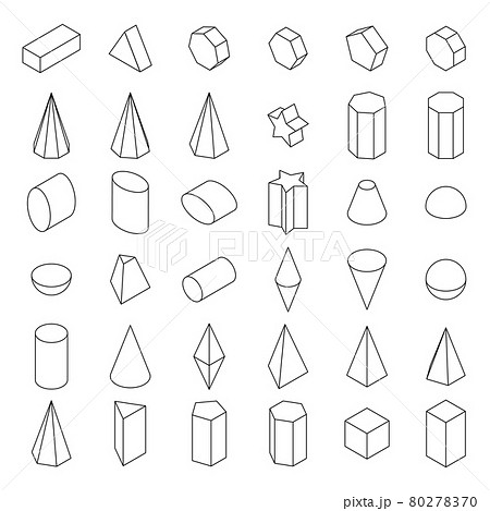 数学図形 イラストの写真素材